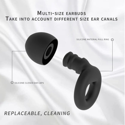 Silicone Ear Plugs Sleeping Swimming Noise Cancelling Hearing Protection Reusable Earplugs for Sleep Focus Concerts Work Study