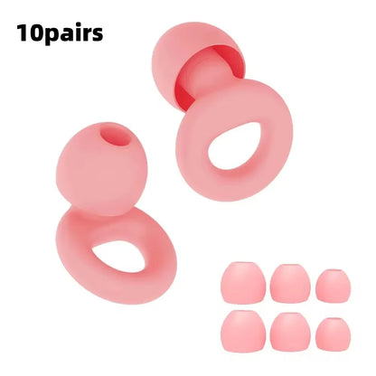 Silicone Ear Plugs Sleeping Swimming Noise Cancelling Hearing Protection Reusable Earplugs for Sleep Focus Concerts Work Study