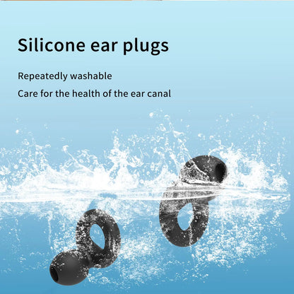 Silicone Ear Plugs Sleeping Swimming Noise Cancelling Hearing Protection Reusable Earplugs for Sleep Focus Concerts Work Study