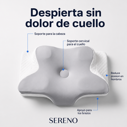 Almohada Memory Foam Doble altura Ortopedica