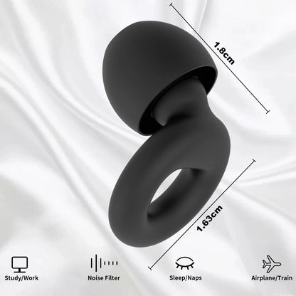 Silicone Ear Plugs Sleeping Swimming Noise Cancelling Hearing Protection Reusable Earplugs for Sleep Focus Concerts Work Study