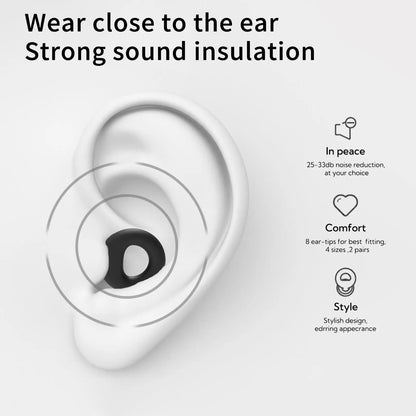 Silicone Ear Plugs Sleeping Swimming Noise Cancelling Hearing Protection Reusable Earplugs for Sleep Focus Concerts Work Study