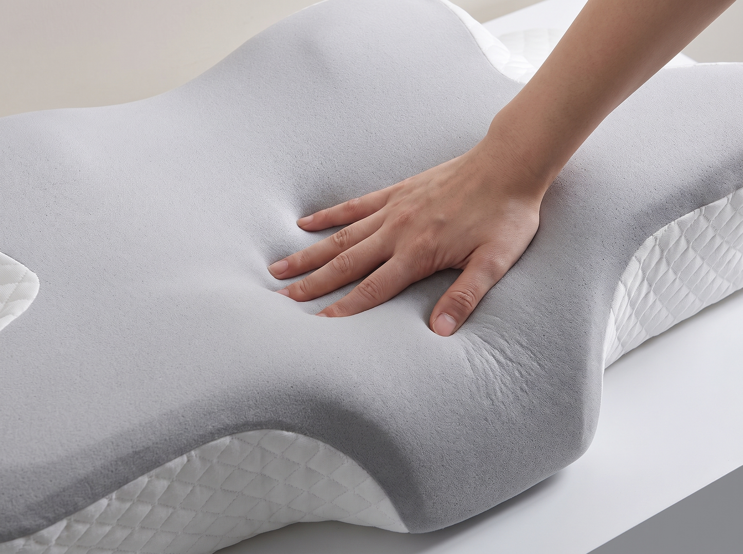 Almohada Memory Foam Doble altura Ortopedica